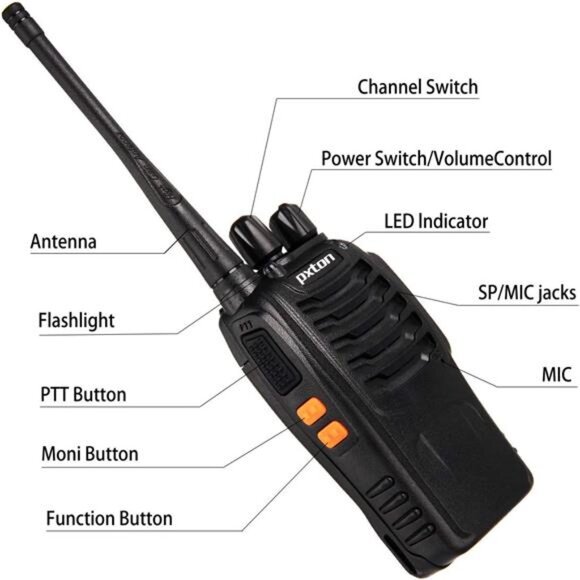 Walkie Talkies Rechargeable Long Range Two-Way Radios with Earpieces,2-Way - Picture 5 of 8